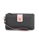 Charcoal Pink  Solid MKF Collection Olympe Wristlet Wallet