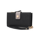 Black Silver Black MKF Collection Solene Wristlet by Mia K.