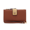 Coffee Taupe Brown MKF Collection Solene Wristlet by Mia K.