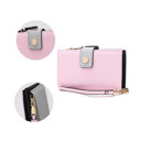 Pink Gray Pink MKF Collection Solene Wristlet by Mia K.