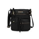 Black Solid MKF Collection Vintage Stiella Crossbody Bag