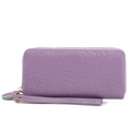  MKF Collection Ellie Genuine Leather Flower-Embossed Women’s Wristlet Wallet by Mia K 