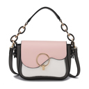 Charcoal White Color Block MKF Collection Fantasia Solid Crossbody Bag by Mia K.