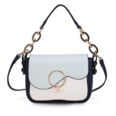 Navy Light Blue Color Block MKF Collection Fantasia Solid Crossbody Bag by Mia K.