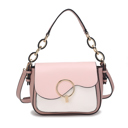White Pink Color Block MKF Collection Fantasia Solid Crossbody Bag by Mia K.