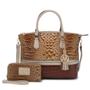 Womens Taupe Coffee MKF Collection Autumn Tote Bag and Wallet Set