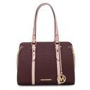 Burgundy Solid MKF Collection Amy Women's Tote Bag By Mia K.