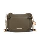 Olive Solid MKF Collection Raelynn Vegan Leather Shoulder Bag by Mia K.