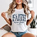  Faith Over Fear Christian Comfort Colors T-Shirt, Faith Shirt for Women, Inspirational Graphic Tee