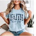  Faith Over Fear Christian Comfort Colors T-Shirt, Faith Shirt for Women, Inspirational Graphic Tee