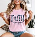  Faith Over Fear Christian Comfort Colors T-Shirt, Faith Shirt for Women, Inspirational Graphic Tee