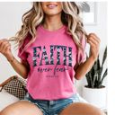  Faith Over Fear Christian Comfort Colors T-Shirt, Faith Shirt for Women, Inspirational Graphic Tee