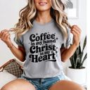  Coffee in my hand Comfort Colors Christian Graphic T-Shirt, Christian T-Shirt for Women, Religious Gift, Short Sleeve Top