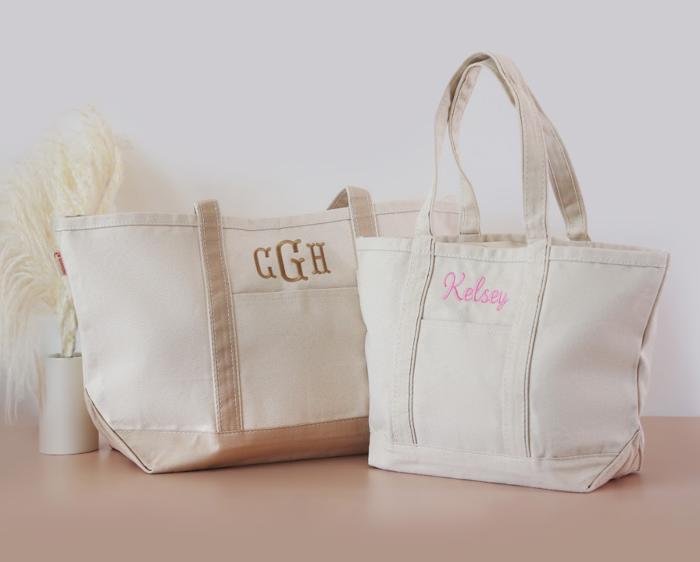 Personalized Tote Bag, Monogrammed Tote Bag, Canvas Tote, Bridesmaid Gift, Embroidered Classic Tote, Teacher Bag, Bachelorette Party Beach Bag