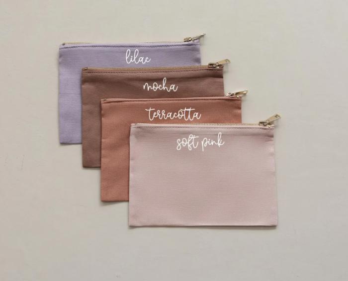 Canvas Cosmetic Bag - Personalized Ideal for Travel, Stylish & Durable