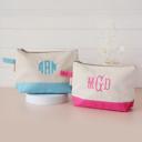  Personalized Makeup Bag | Embroidered Monogram Cosmetic Pouch