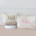  Personalized Makeup Bag | Embroidered Monogram Cosmetic Pouch