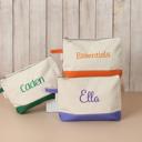  Personalized Makeup Bag | Embroidered Monogram Cosmetic Pouch