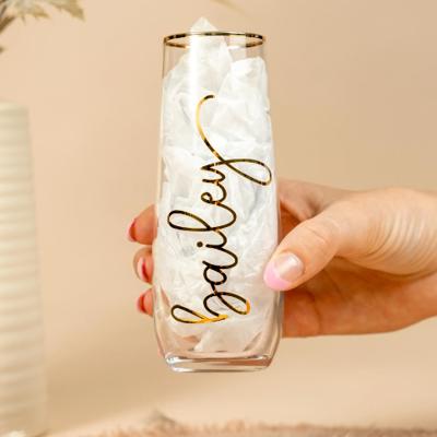 Champagne Flutes Stemless, Bridesmaid Tumbler, Personalized Tumbler, Bridesmaids Gift Tumbler, Bridesmaid Proposal