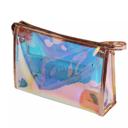  Personalized Holographic Makeup Bag – Clear Bag, Gift for Her, Bridesmaid, Personalized Cosmetic Bag