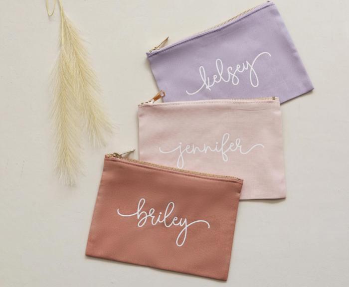 Canvas Cosmetic Bag - Personalized Ideal for Travel, Stylish & Durable