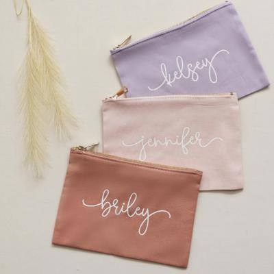 Canvas Cosmetic Bag - Personalized Ideal for Travel, Stylish & Durable