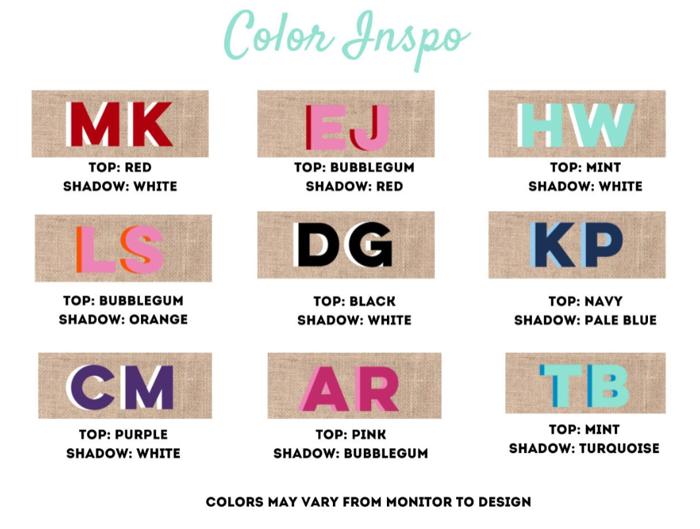 Jute Carryall Bag, Personalized Shadow Monogram