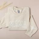  Mama Sweatshirt with Names on Sleeve