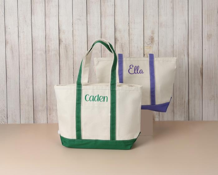 Personalized Medium Tote Bag, Monogram Medium Tote Bag, Canvas Tote, Bridesmaid Gift, Embroidered Classic Tote, Teacher Bag, Bachelorette Party Beach Bag