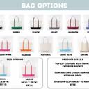  Personalized Tote Bag, Monogrammed Tote Bag, Canvas Tote, Bridesmaid Gift, Embroidered Classic Tote, Teacher Bag, Bachelorette Party Beach Bag