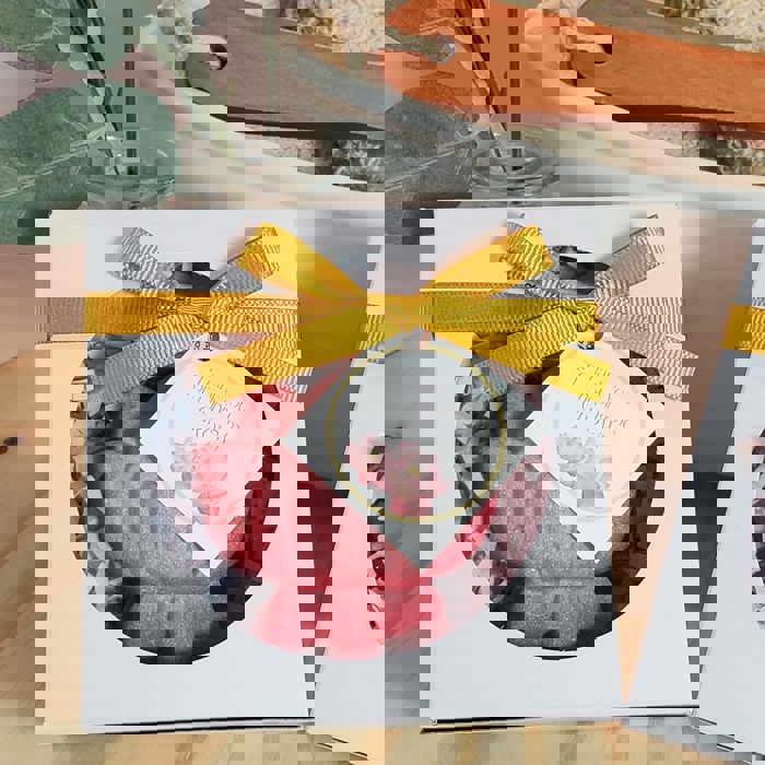 Thank you for helping me grow gift - Lotus Gift Set - Bath Bomb with Lip Balm - Teacher Gift - Employee Gift - Coworker Gift - Friend Gift - Thankful Gift - Thank You Gift - Gift Set - Bath Bomb