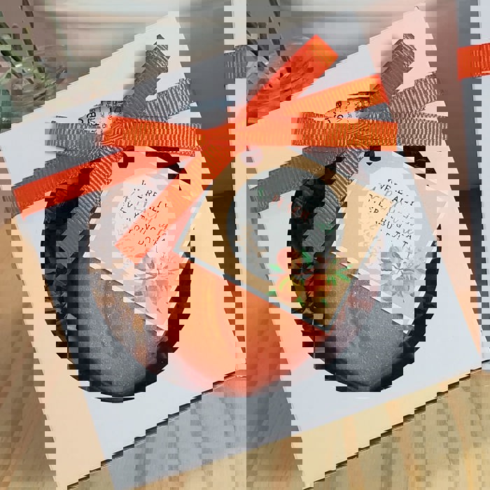 We Really A PEACH IATE you gift - Peach Gift Set - Bath Bomb with Lip Balm - Teacher Gift - Employee Gift - Coworker Gift - Friend Gift - Thankful Gift - Thank You Gift - Gift Set - Bath Bomb