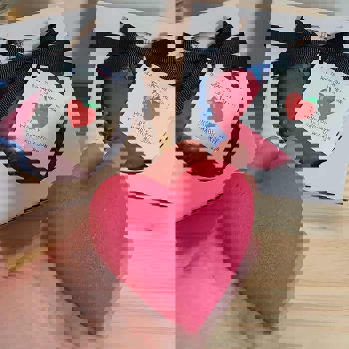 Thank you gift - Heart Gift Set - Bath Bomb with Lip Balm - Teacher Gift - Thankful Gift - Thank You Gift - Gift Set - Bath Bomb - Lip Balm