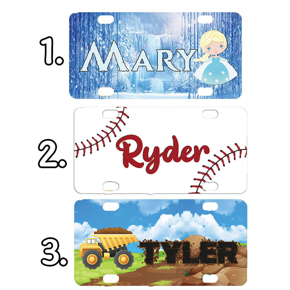 Mini License Plate/ Kids License Plate/ Custom License Plate/ Personalized Mini License Plates