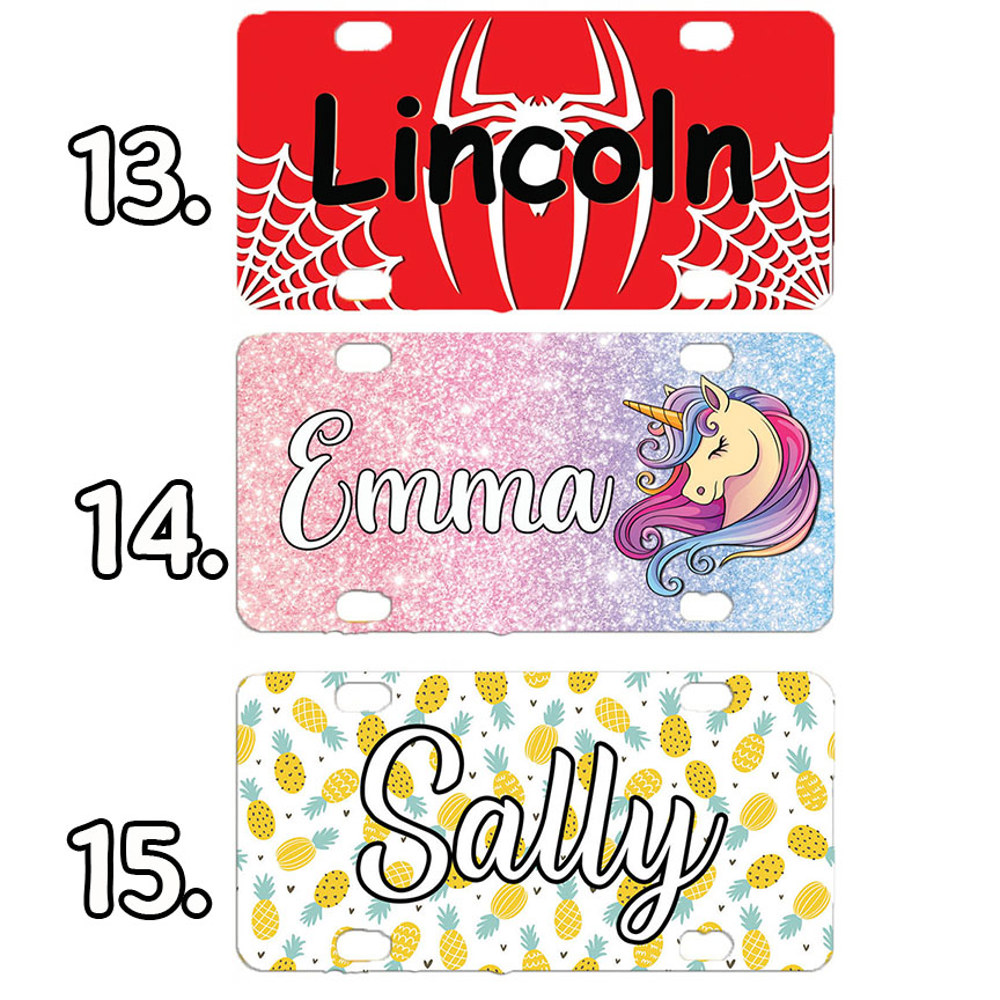 Mini License Plate/ Kids License Plate/ Custom License Plate/ Personalized Mini License Plates