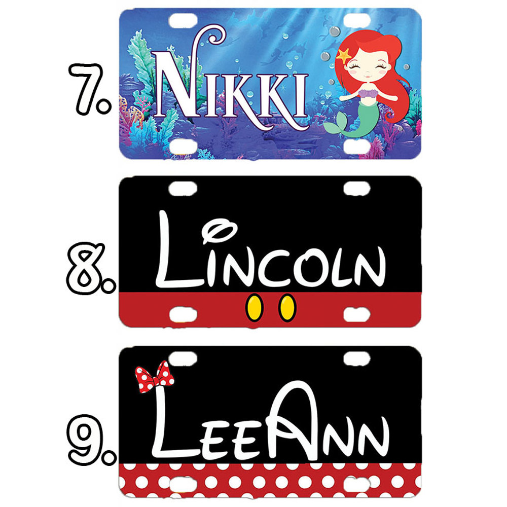 Mini License Plate/ Kids License Plate/ Custom License Plate/ Personalized Mini License Plates