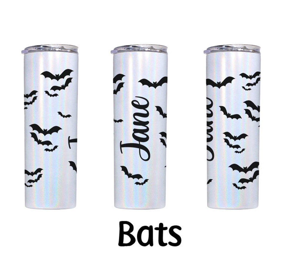 Halloween/Fall/Shimmer Stainless Steel Tumbler With Straw & Lid | 20oz 