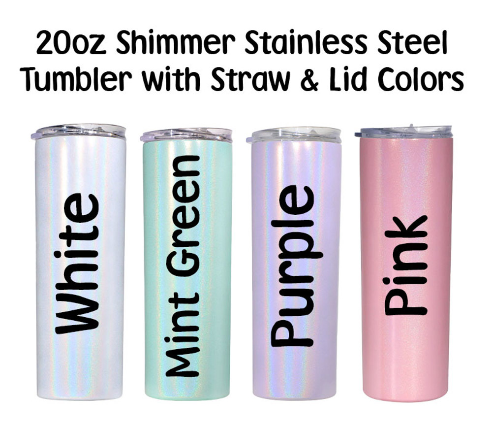 Halloween/Fall/Shimmer Stainless Steel Tumbler With Straw & Lid | 20oz 