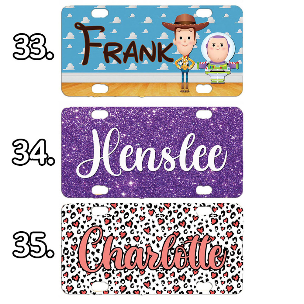 Mini License Plate/ Kids License Plate/ Custom License Plate/ Personalized Mini License Plates