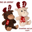  Personalized 2024 Christmas Chocolate Scented Moose/ Christmas Plush