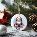  2024 Gaming Santa Ceramic Christmas Ornament