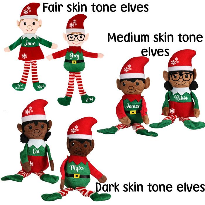 2024 Personalized Christmas Elf Plush