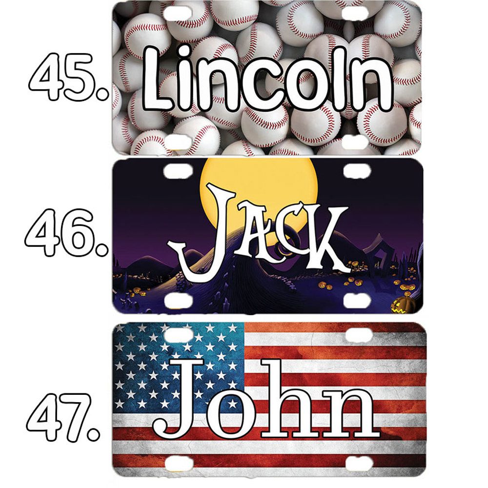 Mini License Plate/ Kids License Plate/ Custom License Plate/ Personalized Mini License Plates