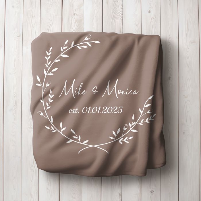 Personalized Plush Throw Blanket
