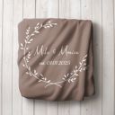 Caramel Personalized Plush Throw Blanket