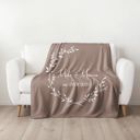 Caramel Personalized Plush Throw Blanket
