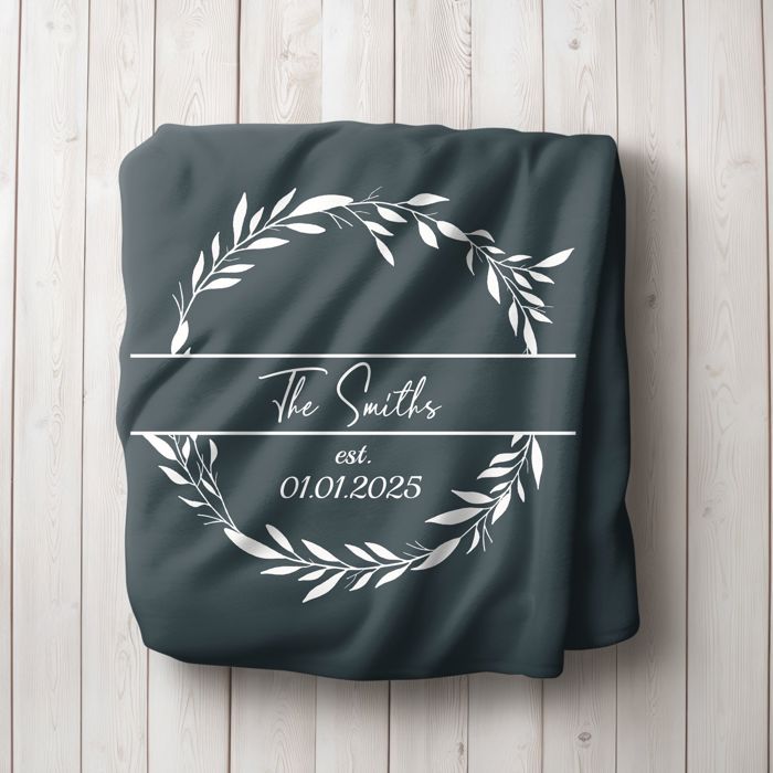 Personalized Plush Throw Blanket