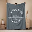 Slate Personalized Plush Throw Blanket