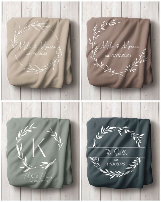 Personalized Plush Throw Blanket