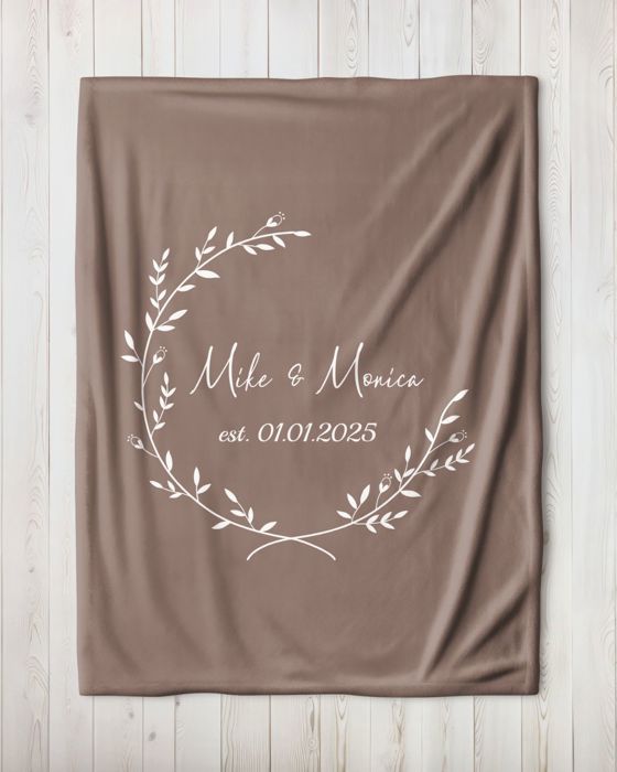 Personalized Plush Throw Blanket